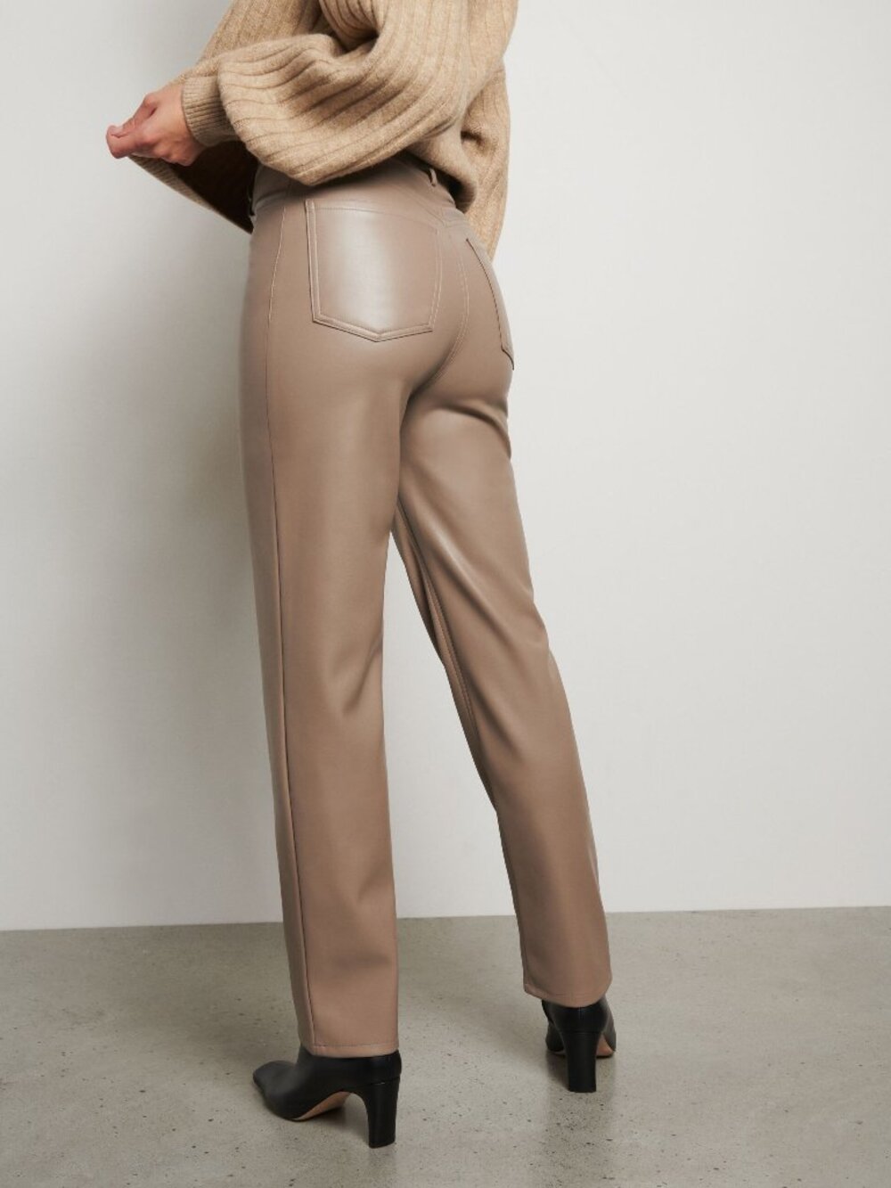Dynamite Gisele Straight Leg Faux Leather Pants - Size 6